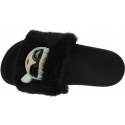 Klapki z Futerkiem KARL LAGERFELD Kondo Tred Ikonic Fur Slide KL80974 WF0