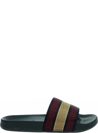 Klapki Damskie TOMMY HILFIGER Webbing Signature Slide FW0FW06720 DW5