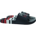 Klapki Męskie TOMMY HILFIGER Strips Hilfiger Pool Slide FM0FM04061 0GY