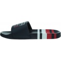 Klapki Męskie TOMMY HILFIGER Strips Hilfiger Pool Slide FM0FM04061 0GY