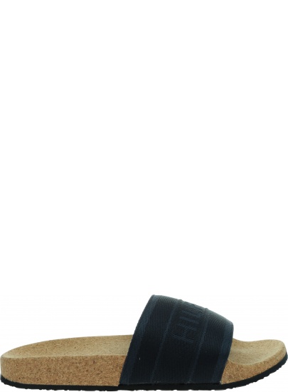 Klapki Damskie TOMMY HILFIGER Tommy Webbing Cork Pool Slide FW0FW06525 DW5