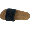Klapki Damskie TOMMY HILFIGER Tommy Webbing Cork Pool Slide FW0FW06525 DW5