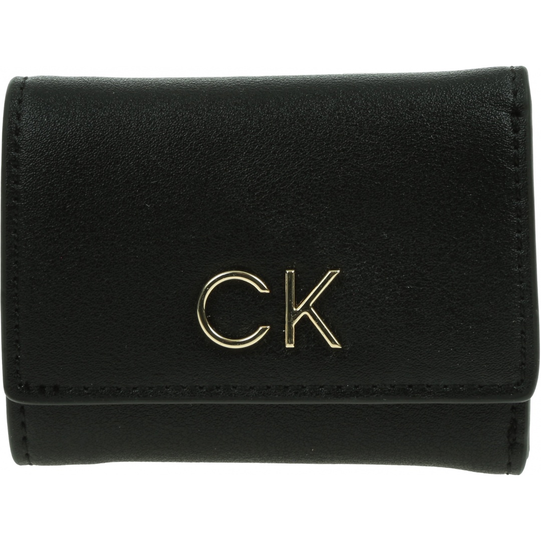 Portfel Damski CALVIN KLEIN Re-Lock Trifold Xxs K60K609141 BAX