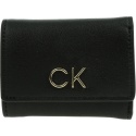 Portfel Damski CALVIN KLEIN Re-Lock Trifold Xxs K60K609141 BAX