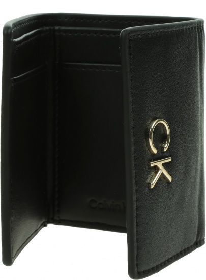 Portfel Damski CALVIN KLEIN Re-Lock Trifold Xxs K60K609141 BAX