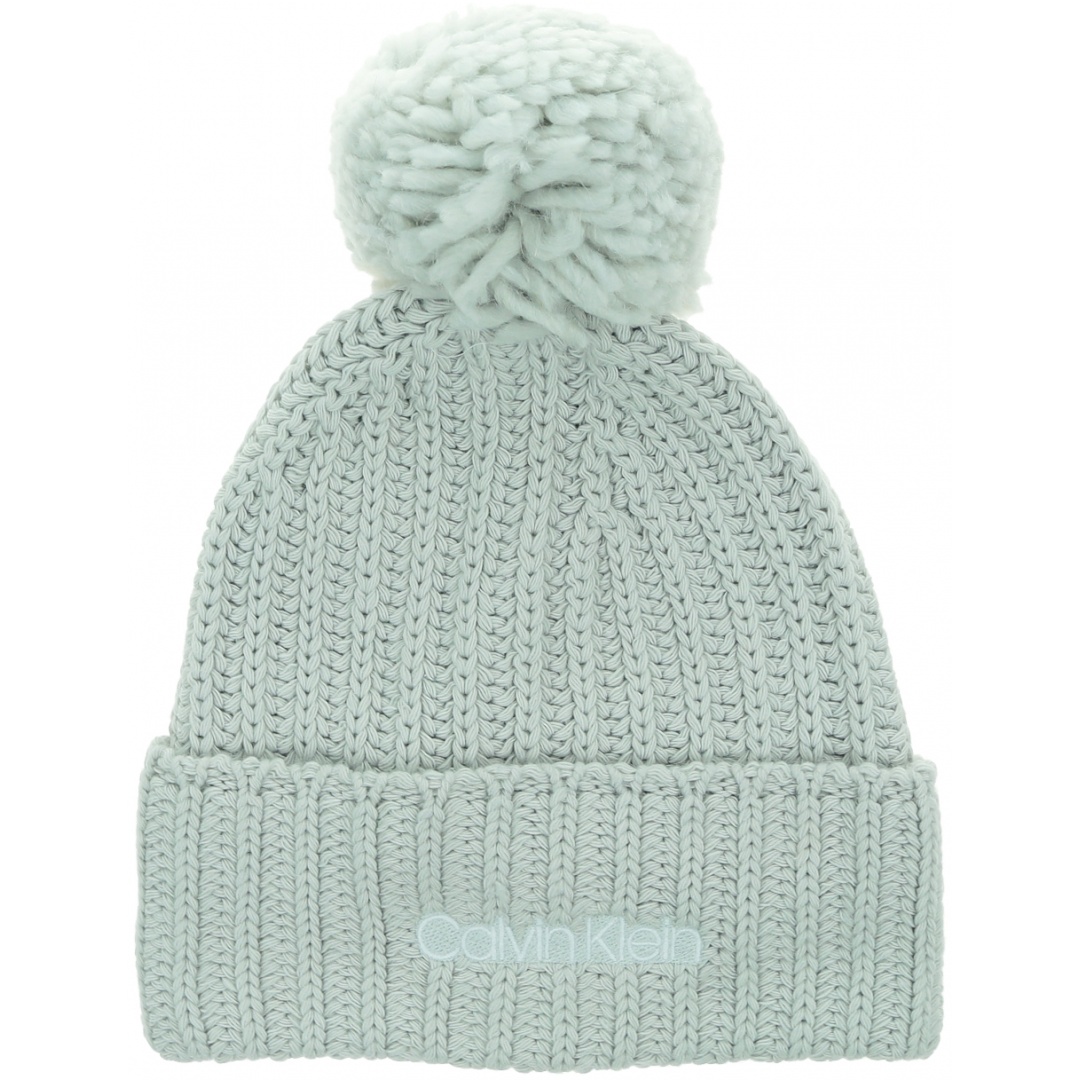 Czapka Zimowa Pompon CALVIN KLEIN Beanie Oversized K60K608535 PAA