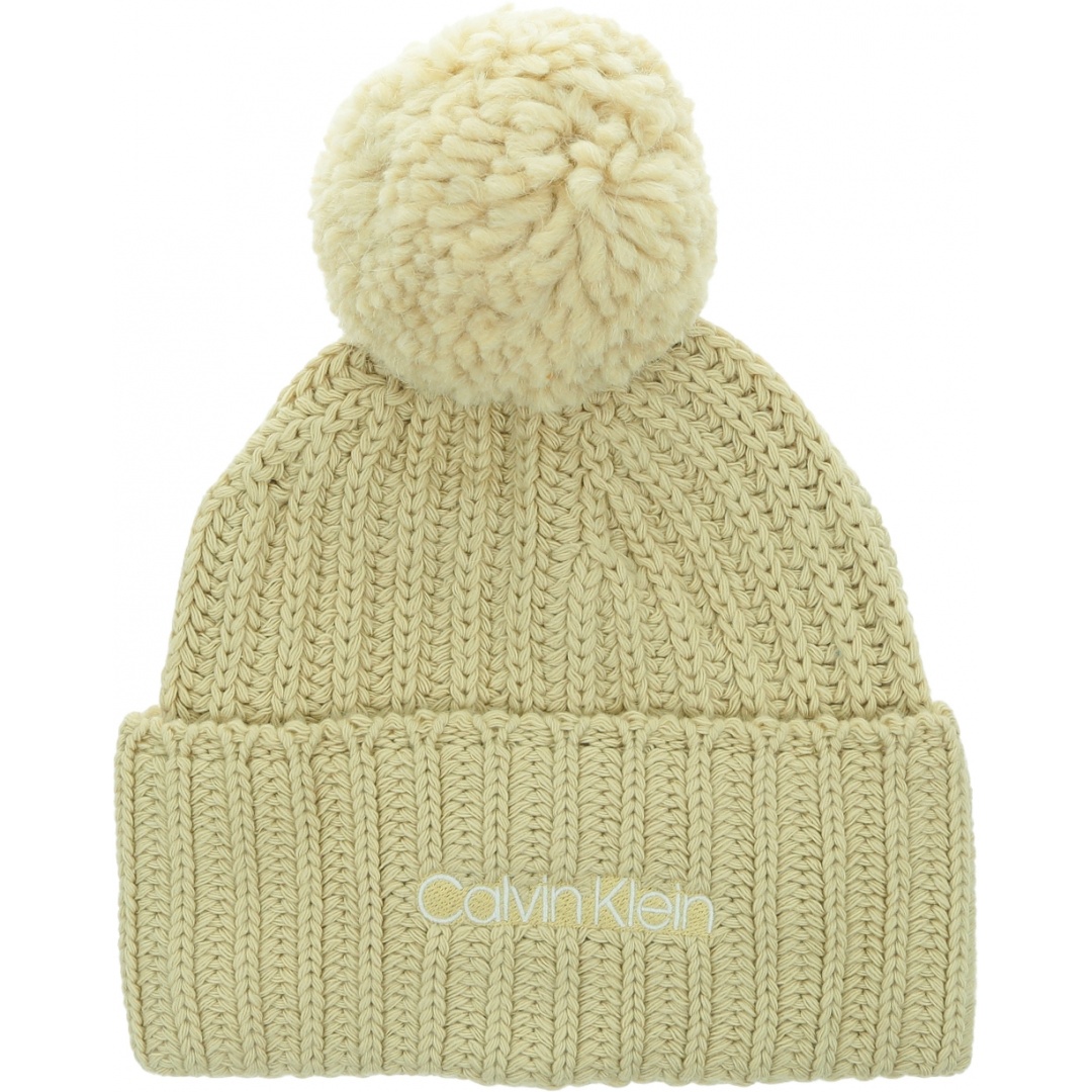 Czapka Zimowa Pompon CALVIN KLEIN Beanie Oversized K60K608535 AEB