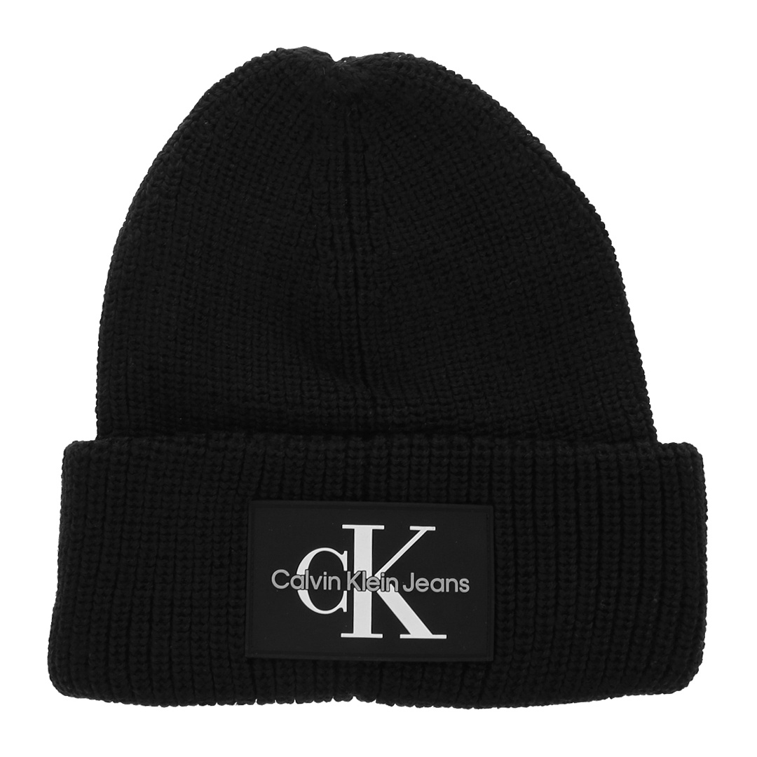Czapka Zimowa CALVIN KLEIN JEANS Monologo Patch Beanie K50K506242 BDS