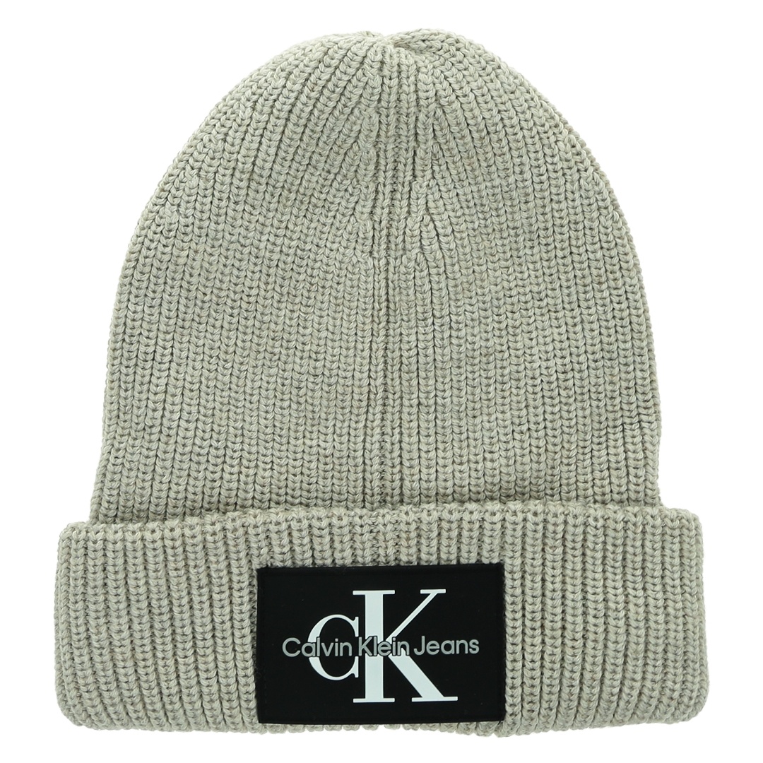 Czapka Zimowa CALVIN KLEIN JEANS Monologo Patch Beanie K50K506242 ACF