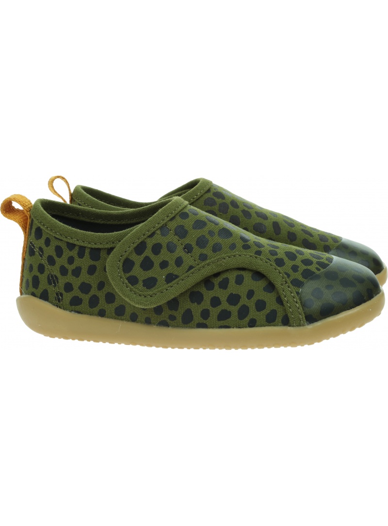 Ultralekkie Kapcie BOBUX Indoor Indie Olive Dalmatian