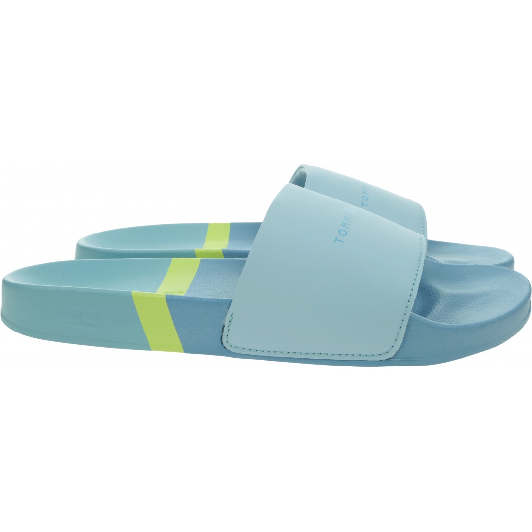 Klapki Damskie TOMMY HILFIGER Th Stripy Pool Slide FW0FW06579 C1O
