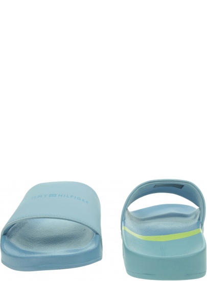 Klapki Damskie TOMMY HILFIGER Th Stripy Pool Slide FW0FW06579 C1O
