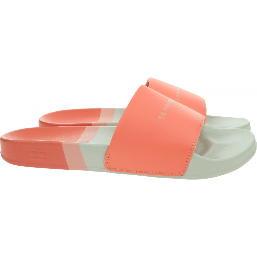 Klapki Damskie TOMMY HILFIGER Th Stripy Pool Slide FW0FW06579 TKM