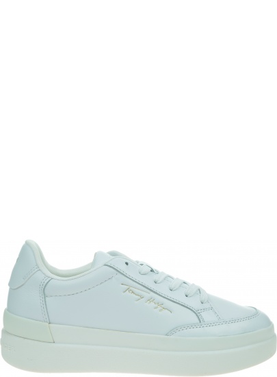 Sneakersy TOMMY HILFIGER Th Signature Leather Sneaker FW0FW06665 White YBR
