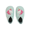 Skórzane Kapcie BOBUX Soft Sole 1000-122-51 Stardust Aqua Shimmer 1