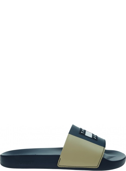 Klapki Męskie TOMMY JEANS Block Archive Poolslide EM0EM01048 Black BDS