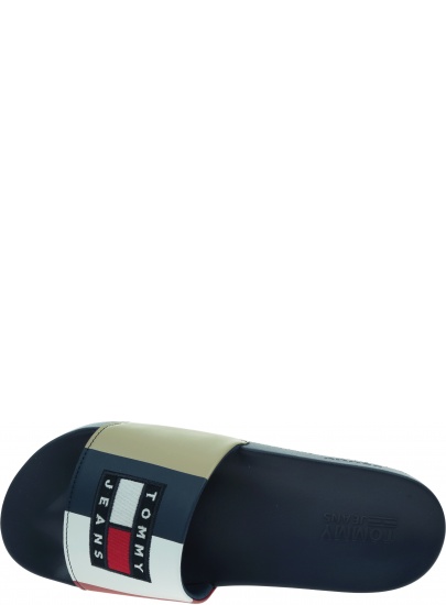 Klapki Męskie TOMMY JEANS Block Archive Poolslide EM0EM01048 Black BDS