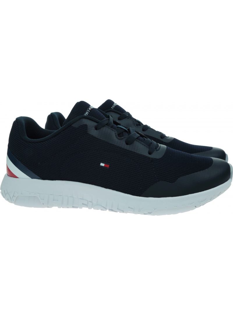Półbuty Męskie TOMMY HILFIGER Lightweight Runner Stripes FM0FM04131 DW5