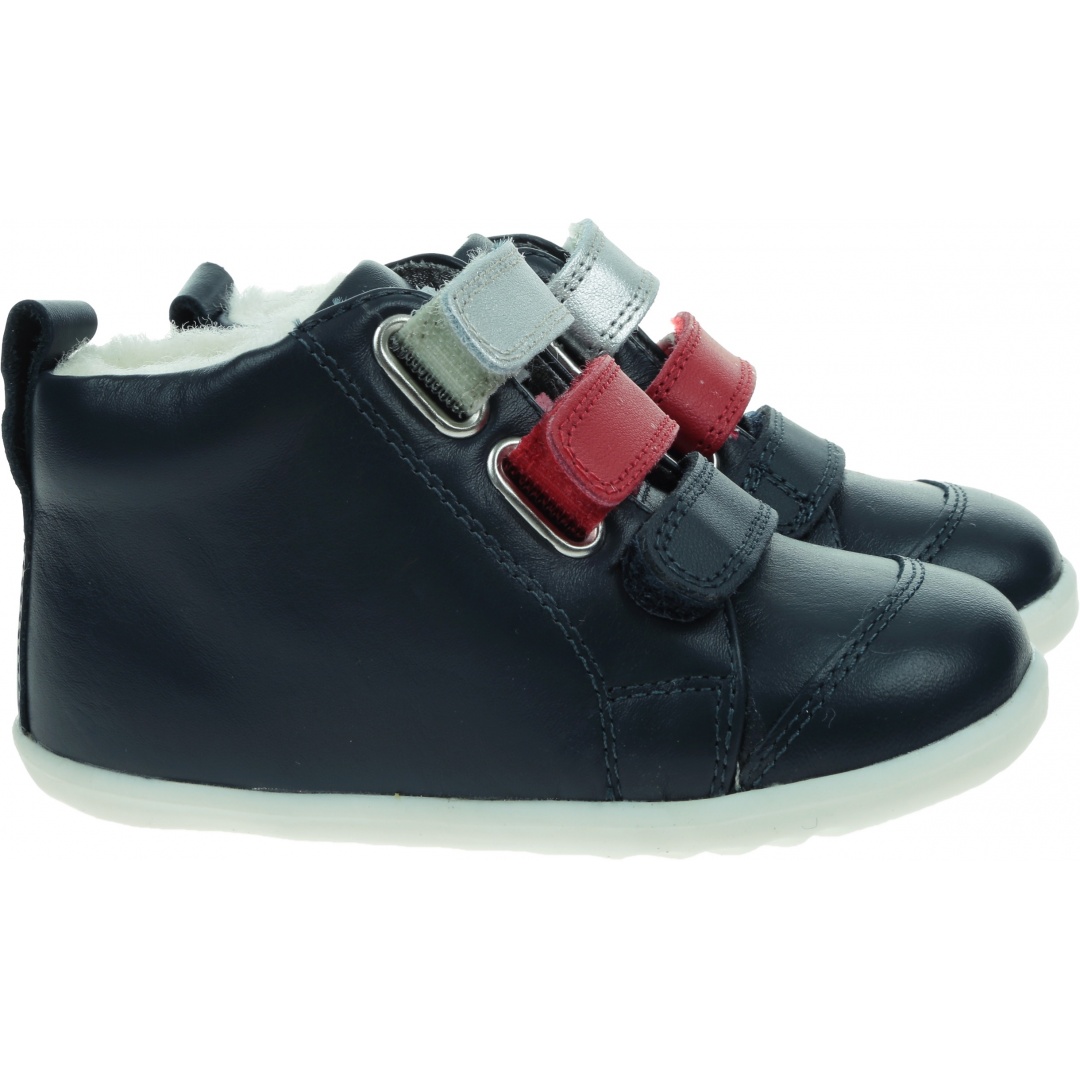 Ocieplone Trampki BOBUX Hi Court Switch Arctic Navy (Red + Silver