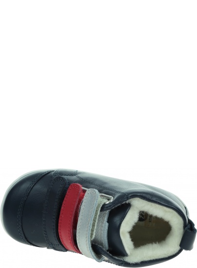 Ocieplone Trampki BOBUX Hi Court Switch Arctic Navy (Red + Silver