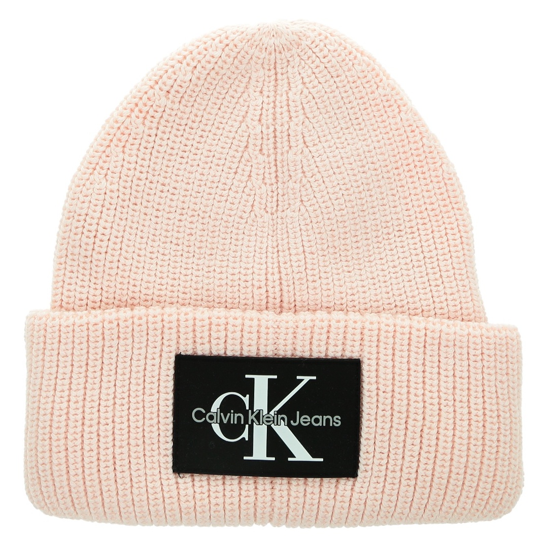 Czapka Zimowa CALVIN KLEIN Monologo Patch Beanie K60K607383 TKY