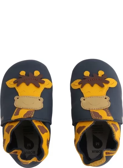 Skórzane Kapcie BOBUX Soft Sole 1000-060-01 Giraffe Navy