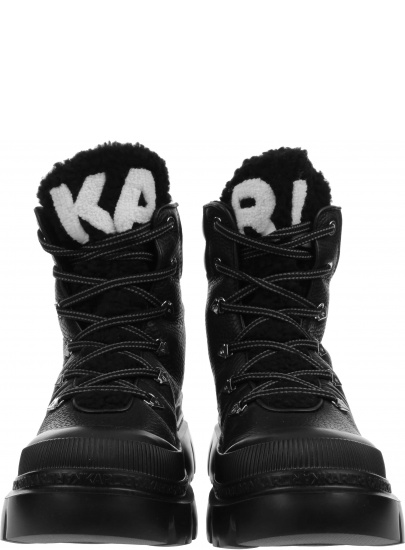 Botki KARL LAGERFELD Trekka Max Hi Hiker Lace Boot KL43570 100