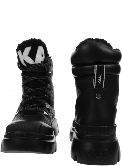 Botki KARL LAGERFELD Trekka Max Hi Hiker Lace Boot KL43570 100