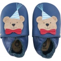 Skórzane Kapcie BOBUX Soft Sole Party Bear Navy