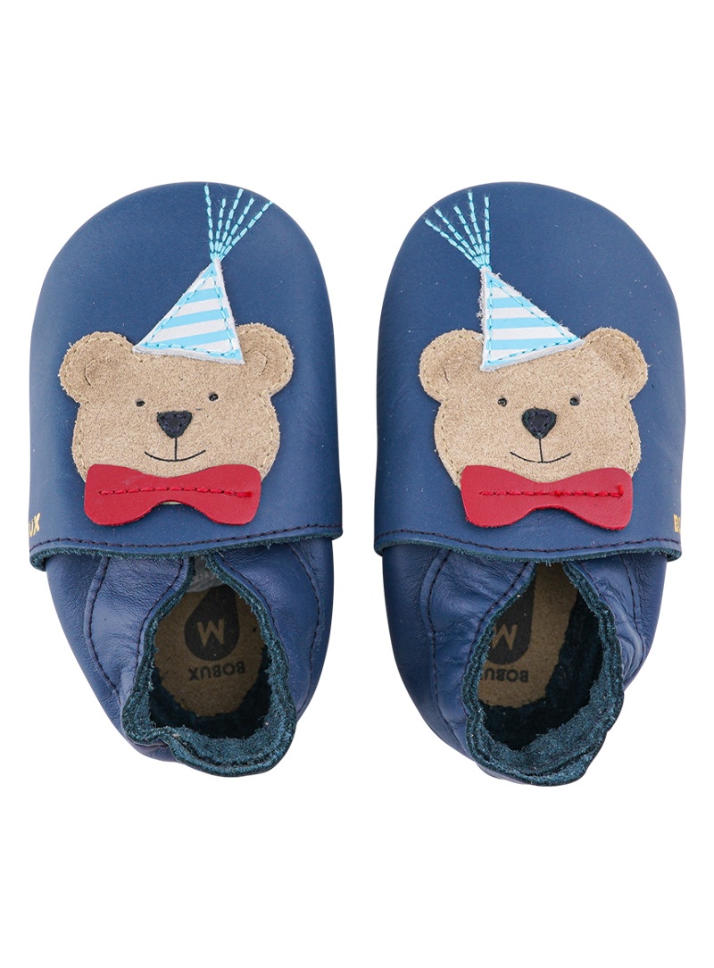 BOBUX Soft Sole Party Bear Navy