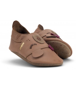 Skórzane Kapcie BOBUX Soft Sole Mama Bear Caramel