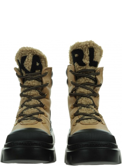 Botki KARL LAGERFELD Trekka Max Hi Hiker Lace Boot KL43570 1T2
