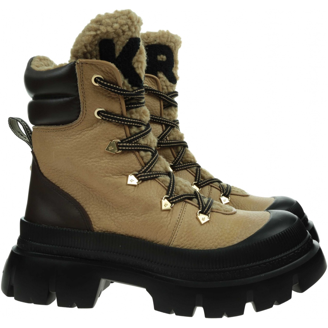 Botki KARL LAGERFELD Trekka Max Hi Hiker Lace Boot KL43570 1T2