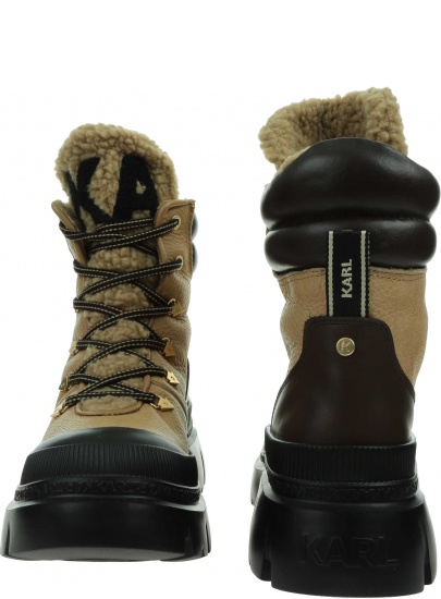 Botki KARL LAGERFELD Trekka Max Hi Hiker Lace Boot KL43570 1T2