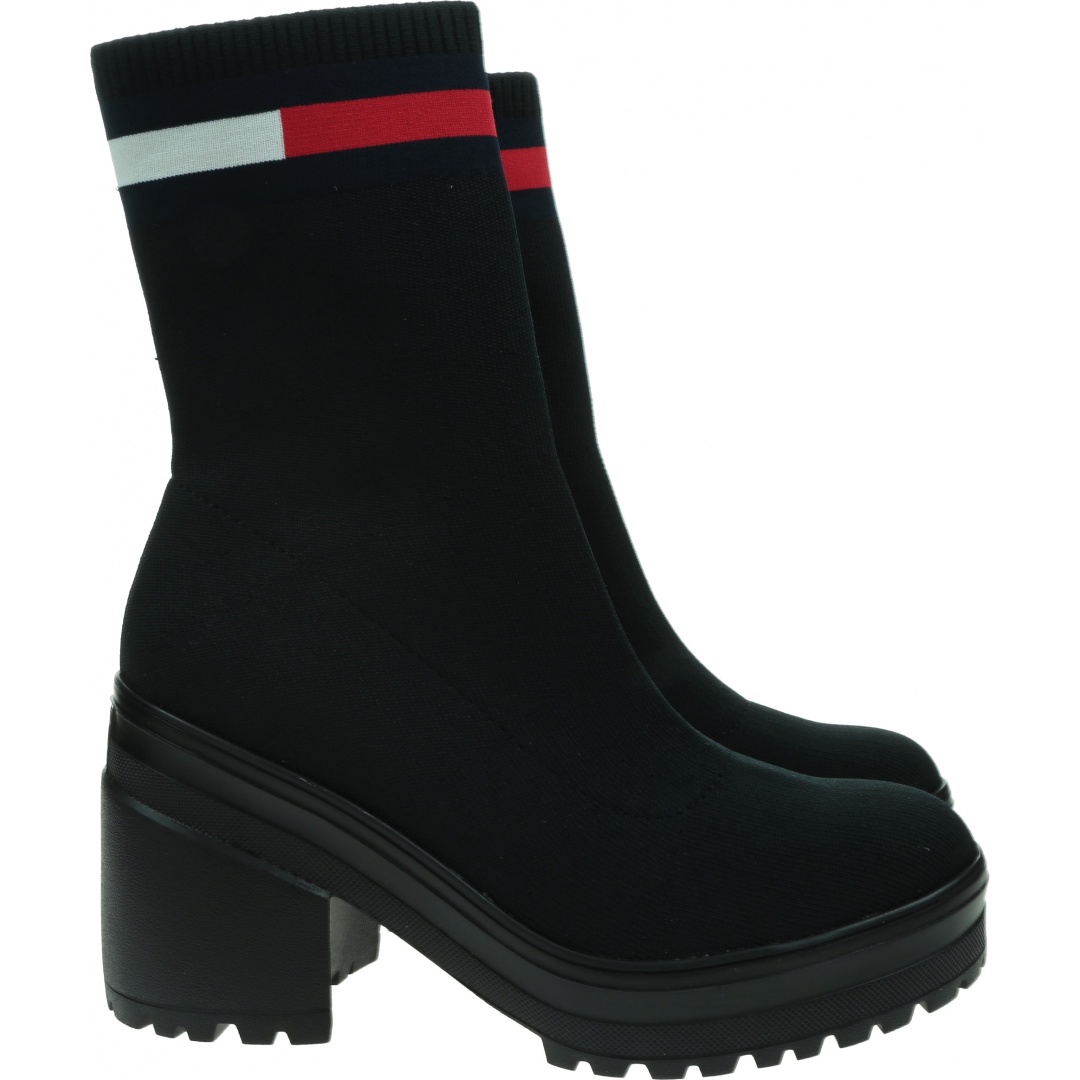 Elastyczne Botki Skarpeta TOMMY JEANS Water Resistent Knitted Boot