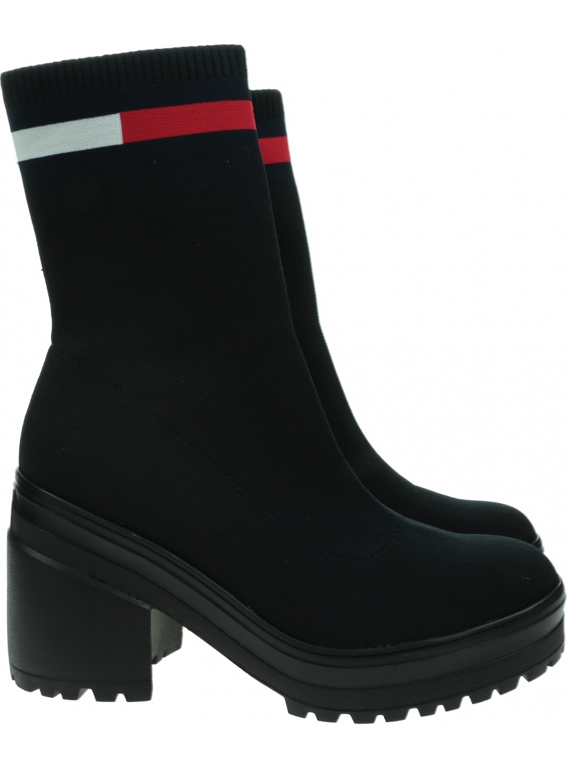 Elastyczne Botki Skarpeta TOMMY JEANS Water Resistent Knitted Boot