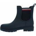 Matowe Kalosze TOMMY HILFIGER Rainboot Ankle Elastic FW0FW06774 DW5