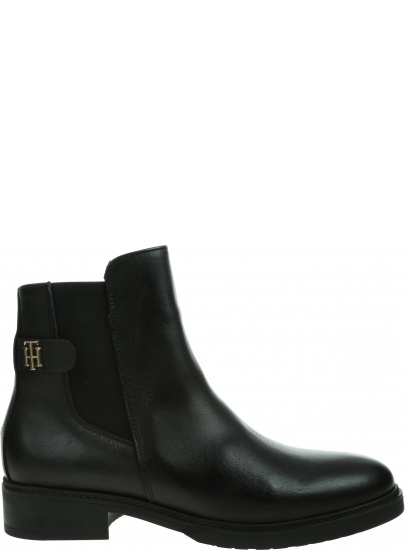 Sztyblety TOMMY HILFIGER Leather Flat Boot FW0FW06749 BDS