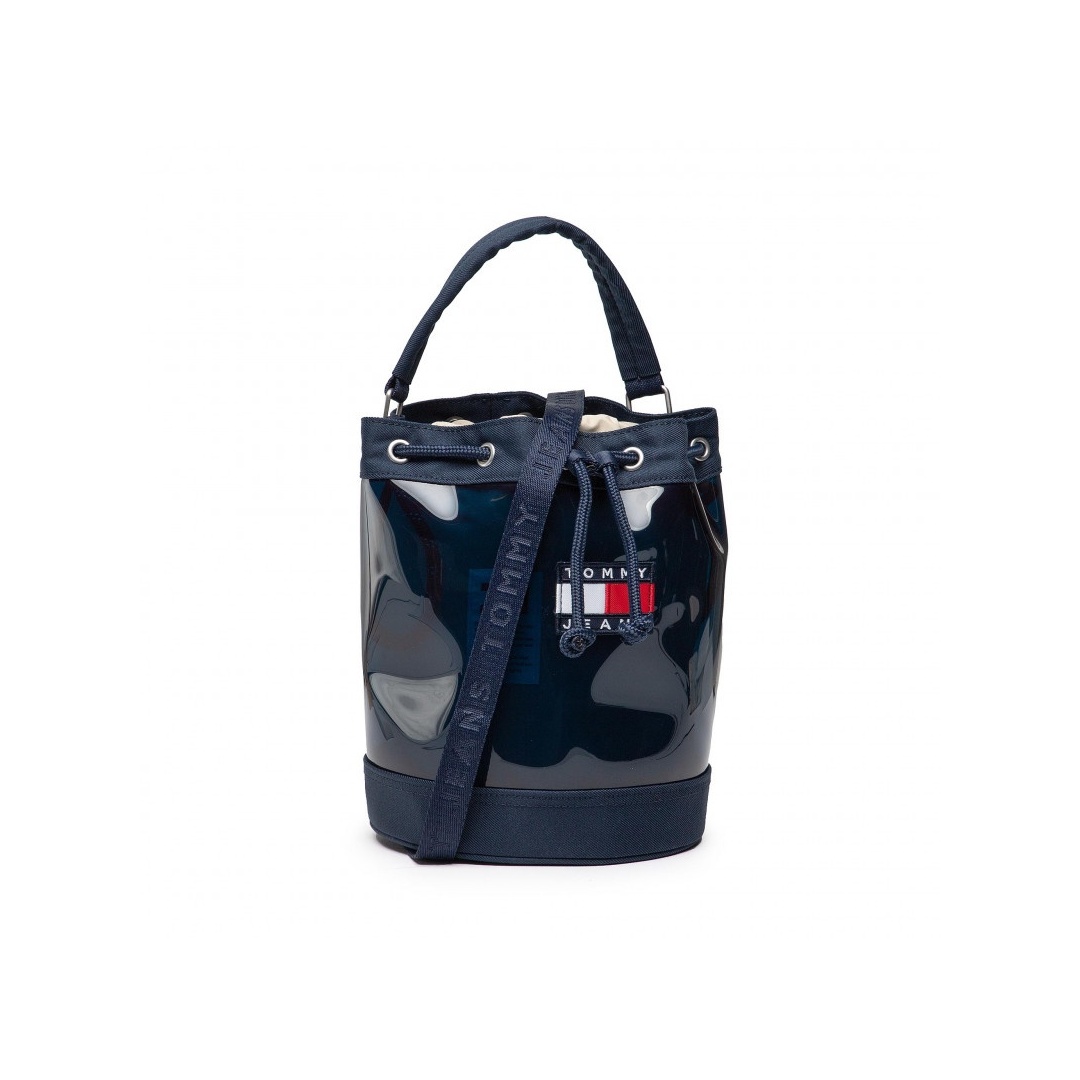 Torebka Worek TOMMY JEANS Tjw Heritage Summer Bucket Bag AW0AW11641 C87