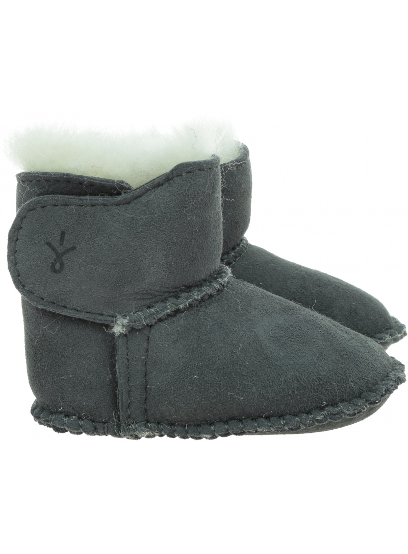 Ocieplacze Kozaczki Buty EMU AUSTRALIA Baby Bootie B10310 Charcoal