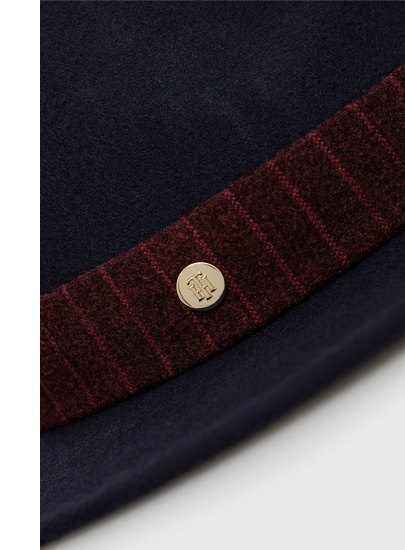 Wełniany Kapelusz TOMMY HILFIGER Th Elevated Fedora AW0AW13824 DW6