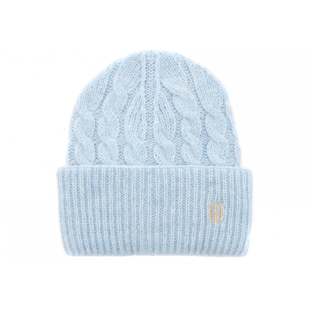Czapka Zimowa TOMMY HILFIGER Th Timeless Cable Beanie AW0AW13826 C1O