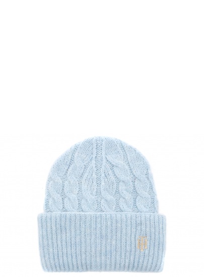 Czapka Zimowa TOMMY HILFIGER Th Timeless Cable Beanie AW0AW13826 C1O