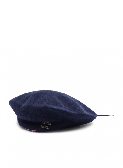 Wełniany Beret TOMMY JEANS Item AW0AW14024 C87
