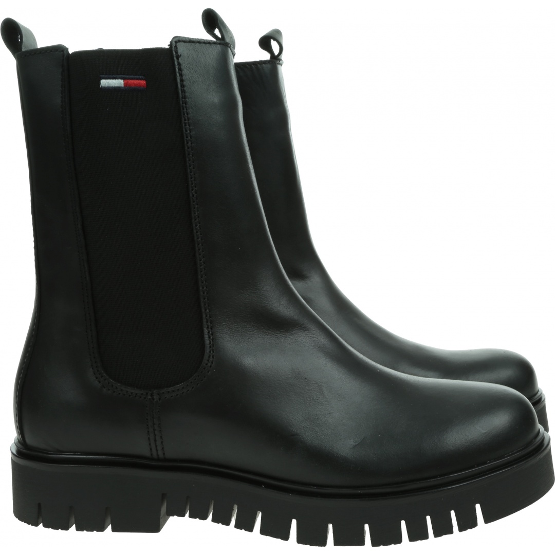 Sztyblety TOMMY JEANS Long Chelsea Boot EN0EN01990 BDS