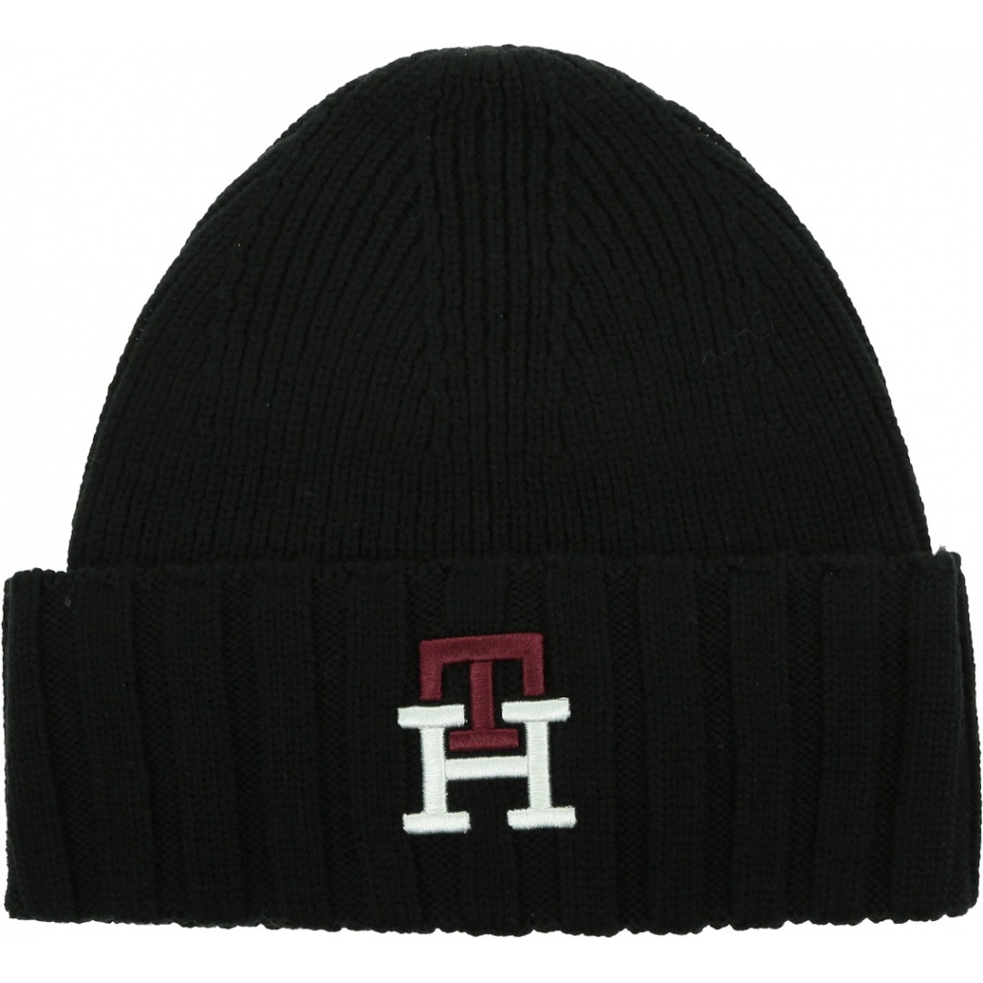 Czapka Zimowa TOMMY HILFIGER Th Prep Mono Beanie AM0AM10338 BDS