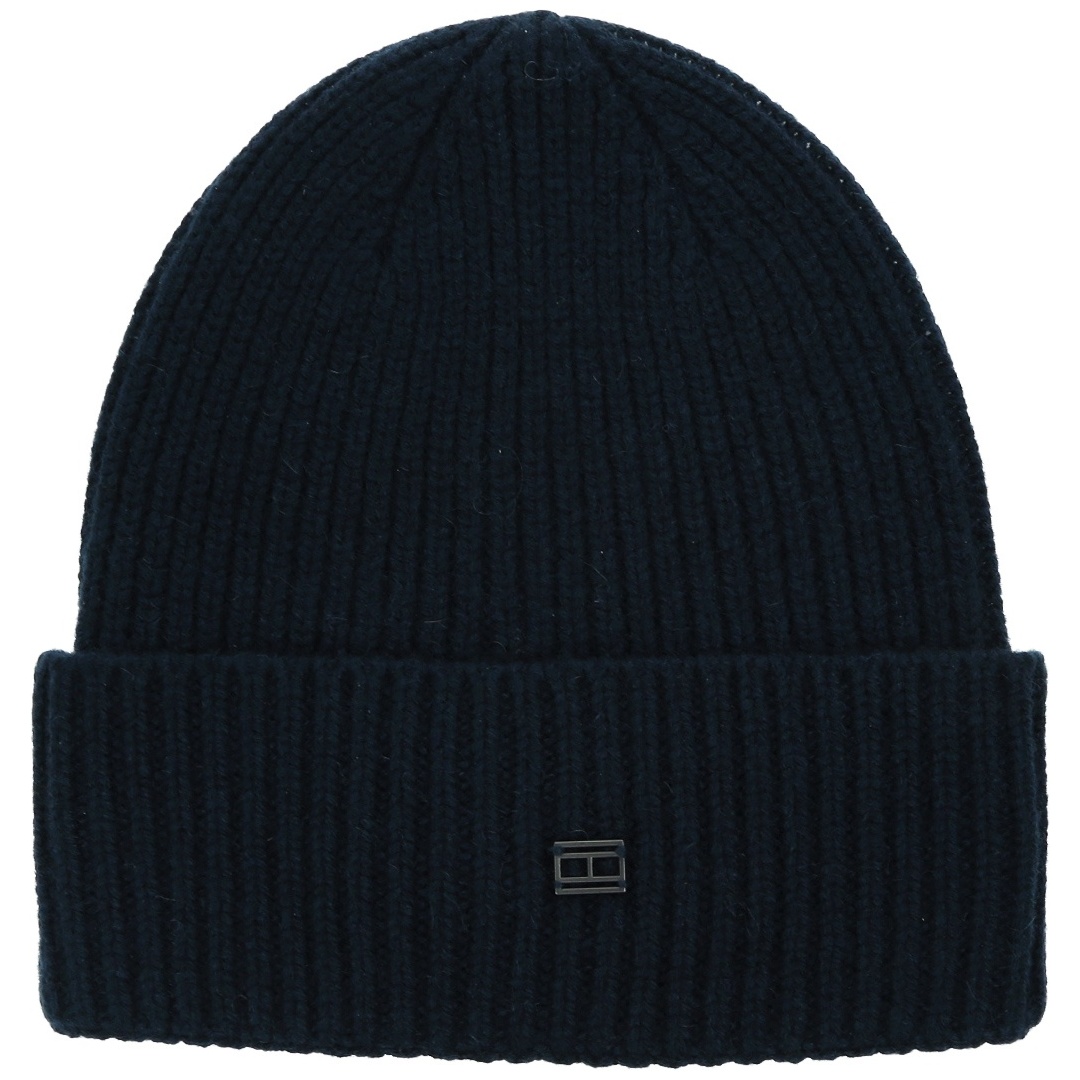 Czapka Zimowa TOMMY HILFIGER Elevated Plaque Beanie AM0AM10354 DW6