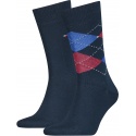 Skarpetki Męskie Tommy Hilfiger 100001495 085 Th Men Sock Check 2P