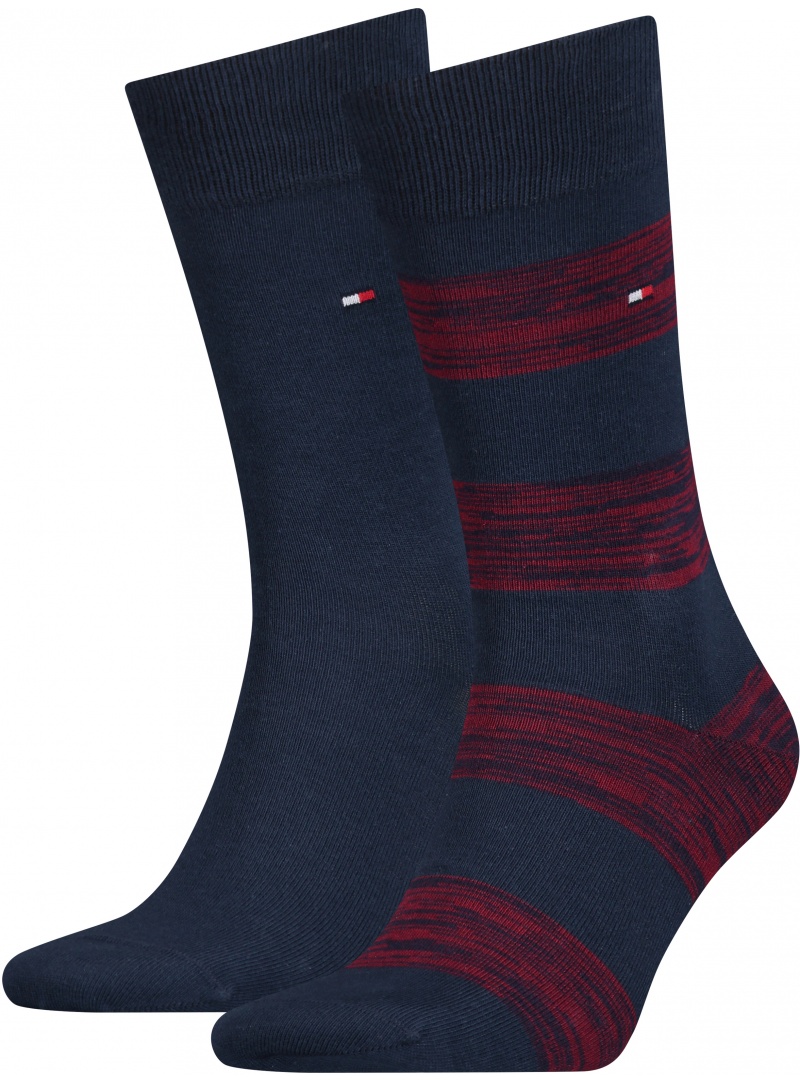 Skarpetki Męskie Tommy Hilfiger 342021001 084 Th Men Rugby Sock 2P