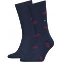 Skarpetki Męskie Tommy Hilfiger 701220238 002 Th Men Sock 2P Monogram Aop